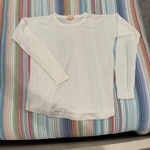 Sweet Romeo Women's Cream Crew Neck Sweater